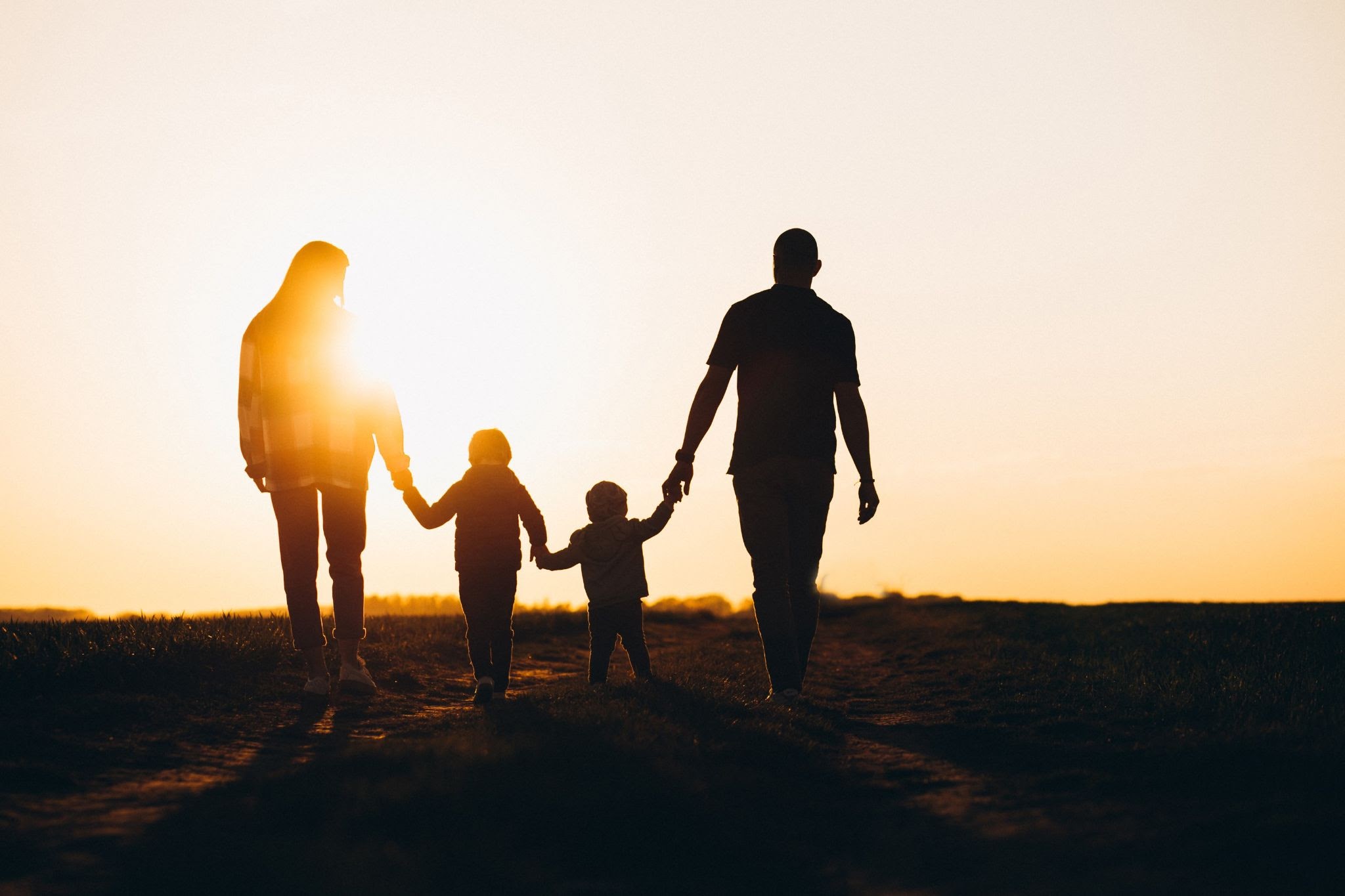 family-walking