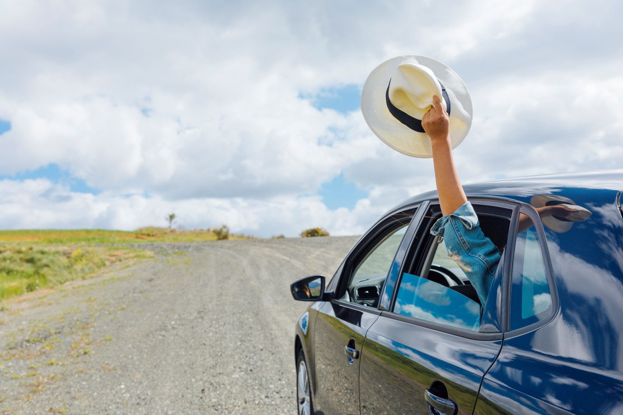 running-car-on-road